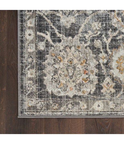 Nourison Oushak Home Charcoal OUS01 2 ft. X 6 ft. Rect. Rug