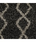 Nourison Geometric Shag Charcoal GOS01 2 ft. 2 in. X 3 ft. 9 in. Rect. Rug