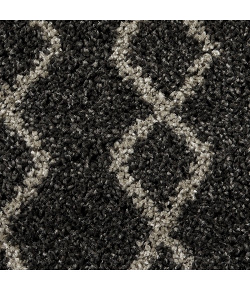 Nourison Geometric Shag Charcoal GOS01 2 ft. 2 in. X 3 ft. 9 in. Rect. Rug