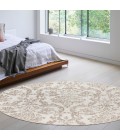 Nourison Jubilant Ivory Beige JUB09 8 ft. X Round Rug