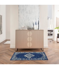 Nourison Grafix - Grf14 Navy Blue Area Rug 2 ft. X 4 ft. Rectangle