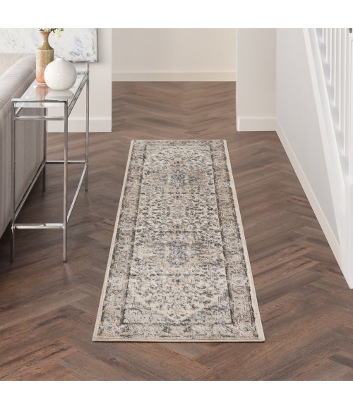 Nourison Concerto Ivory Grey CNC05 2 ft. 2 in. X 6 ft. Rect. Rug