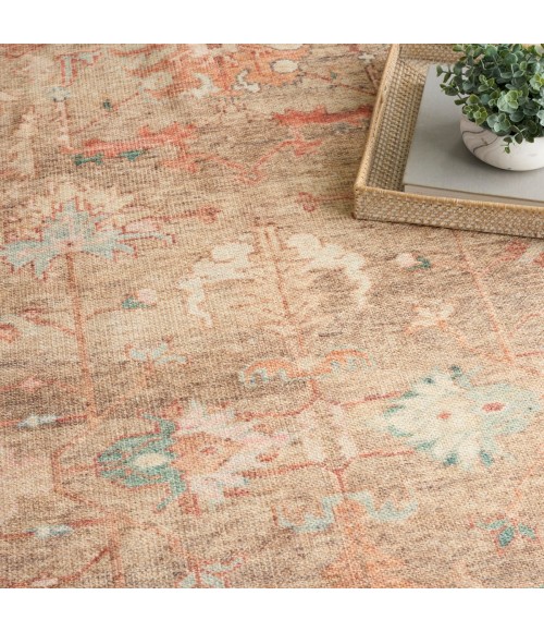 Nourison Vintage Washables Taupe Multicolor VWS09 4 ft. X 6 ft. Rect. Rug
