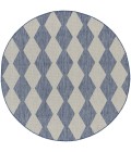 Nourison Positano Navy Blue POS04 6 ft. X Round Rug