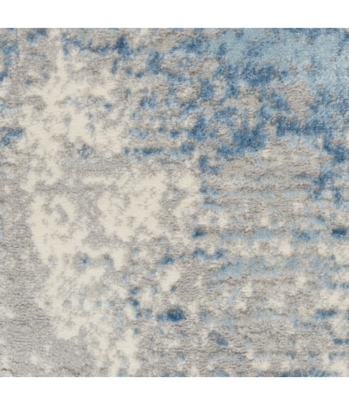 Nourison SOLACE Area Rug Nourison Solace Area Rug SLA02-Ivory/Grey/Blue