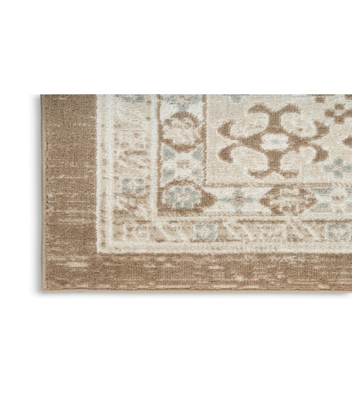 Nourison Serenity Home Ivory Mocha SRH01 3 ft. 11 in. X 5 ft. 11 in. Rectangle Rug
