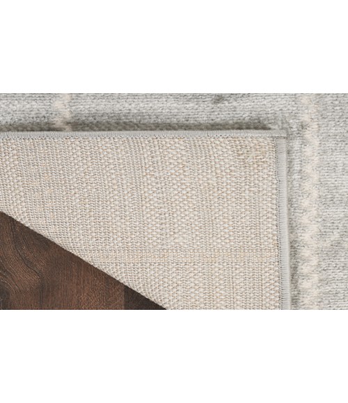 Nourison Serenity Home Light Grey SRH05 7 ft. 10 in. X 9 ft. 10 in. Rectangle Rug