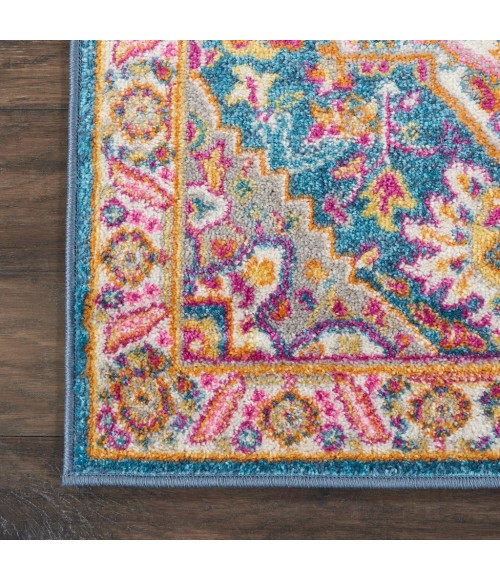 Nourison Passion Runner Area Rug PSN20-Teal Multicolor