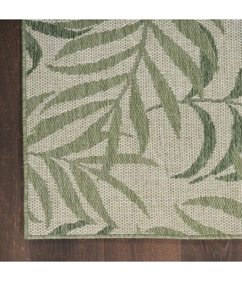 Nourison Garden Oasis Ivory Green GOA01 10 ft. X 14 ft. Rect. Rug