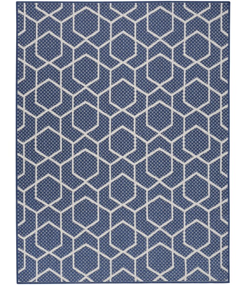 Nourison Horizon Indoor/Outdoor Navy HOZ01 6 ft. X 9 ft. Rect. Rug