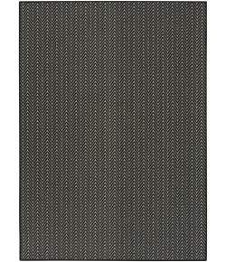 Nourison Horizon Indoor/Outdoor Black HOZ02 5 ft. X 7 ft. Rect. Rug