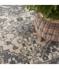 Nourison Concerto Ivory Blue CNC05 3 ft. 9 in. X 5 ft. 9 in. Rect. Rug