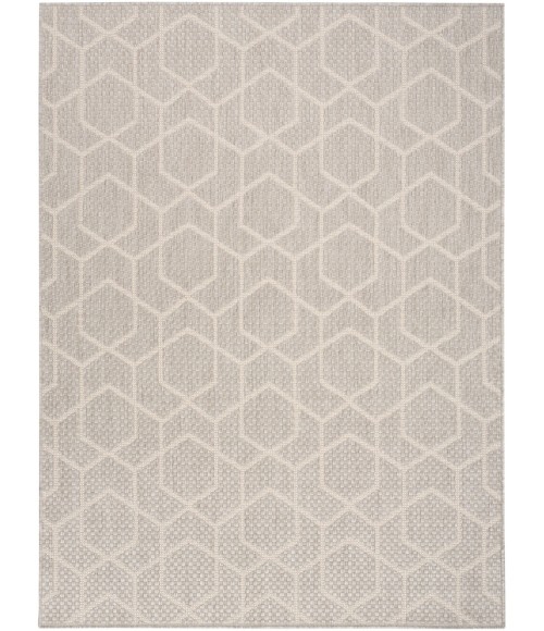 Nourison Horizon Indoor/Outdoor Grey HOZ01 6 ft. X 9 ft. Rect. Rug