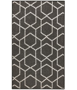 Nourison Horizon Indoor/Outdoor Black HOZ01 3 ft. X 5 ft. Rect. Rug