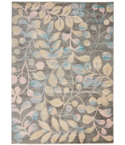 Nourison Tranquil(Traql) - Tra03 Grey Beige Area Rug 4 ft. X 6 ft. Rectangle