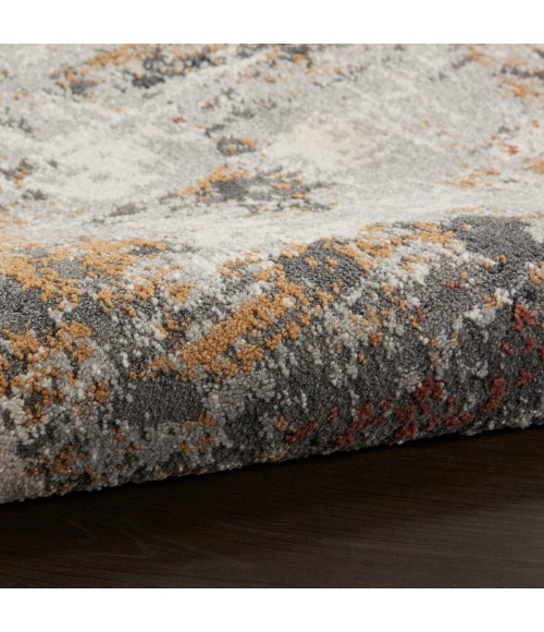 Nourison Ludlow Grey/Multi LDW03 7 ft. 10 in. X 9 ft. 10 in. Rect. Rug