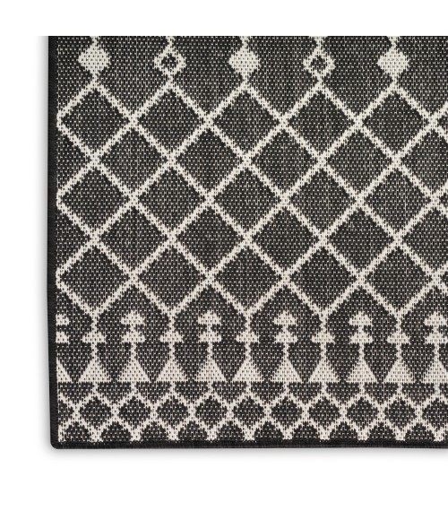 Nourison Positano Black POS02 5 ft. X 7 ft. Rect. Rug
