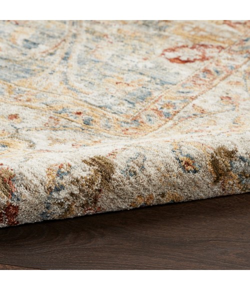 Nourison Petra Blue Rug PTR03 5 ft. 3 in. X 7 ft. 8 in. Rect. - Rugs Town Nourison Petra Blue PTR03 5 ft. 3 in. X 7 ft. 8 in. Rect. Rug