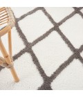 Nourison FEATHER SOFT Area Rug Nourison Feather Soft Area Rug FEA01-Ivory Charcoal
