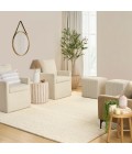 DKNY Pure Knots Ivory Rug KNT01 10 ft. X 14 ft. Rect. - Rugs Town DKNY Pure Knots Ivory KNT01 10 ft. X 14 ft. Rect. Rug