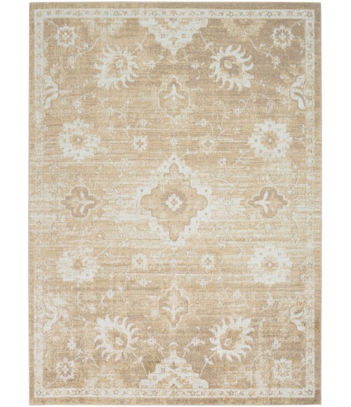 Nourison Astra Machine Washable Ivory Gold ASW19 6 ft. 7 in. X 9 ft. Rect. Rug