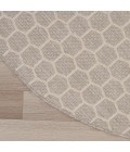 Nourison Twist Reversible Grey TWS01 8 ft. X Round Rug