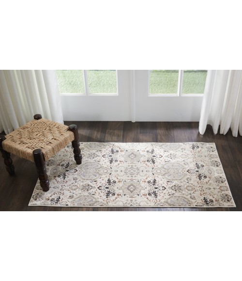 Nourison SILVER SCREEN Area Rug kathy ireland Home Silver Screen Area Rug KI341-Grey/Slate