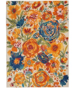 Nourison Allur - Alr07 Ivory Multicolor Area Rug 4 ft. X 6 ft. Rectangle
