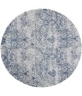 Nourison Damask Iory Navy DAS06 8 ft. x Round Rug