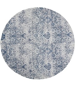 Nourison Damask Iory Navy DAS06 8 ft. x Round Rug