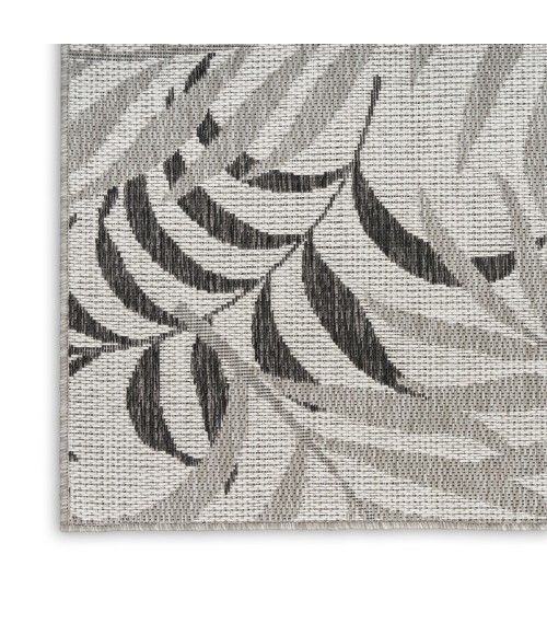 Nourison Garden Oasis Grey GOA01 2 ft. X 6 ft. Rect. Rug