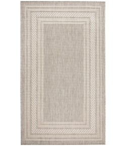 Nourison Horizon Indoor/Outdoor Grey HOZ03 3 ft. X 5 ft. Rect. Rug