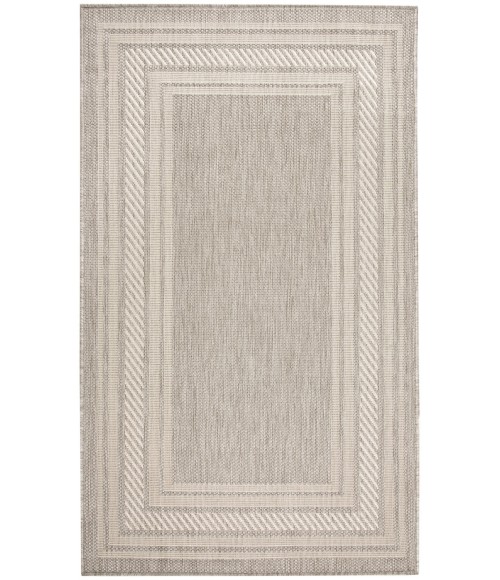 Nourison Horizon Indoor/Outdoor Grey HOZ03 3 ft. X 5 ft. Rect. Rug