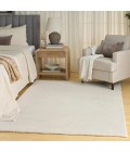Nourison Soft Plush Rabbit Fur Beige SFF01 5 ft. X 7 ft. Rect. Rug