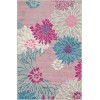Nourison Passion - Psn17 Grey Area Rug 3 ft. 9 X 5 ft. 9 Rectangle