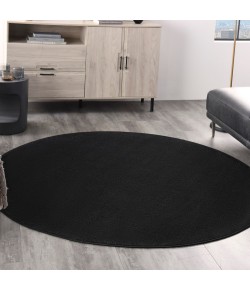 Nourison Essentials - Nre01 Black Area Rug 6 ft. X Round