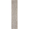 Nourison Nyle Ivory/Grey/Blue NYE01 2 ft. 3 in. X 12 ft. Rect. Rug