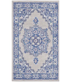 Nourison Whimsicle - Whs03 Grey Blue Area Rug 3 ft. X 5 ft. Rectangle