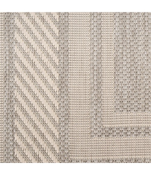 Nourison Horizon Indoor/Outdoor Grey HOZ03 2 ft. X 6 ft. Rect. Rug