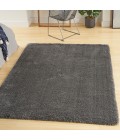 Nourison Luxurious Shag Grey LXR05 4 ft. X 6 ft. Rect. Rug