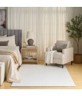 Nourison Soft Plush Rabbit Fur White SFF01 5 ft. X 7 ft. Rect. Rug