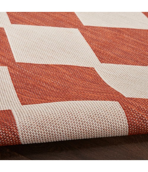 Nourison Positano Terracotta POS04 9 ft. X 12 ft. Rect. Rug