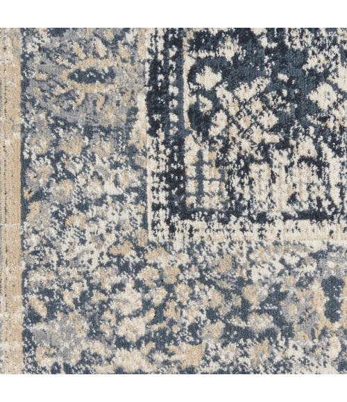 kathy ireland Home Malta Area Rug MAI12-Navy/Ivory