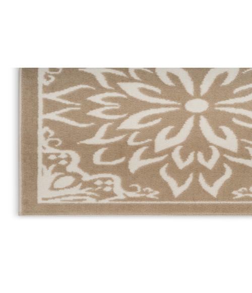 Nourison Jubilant Taupe JUB06 2 ft. 3 in. X 7 ft. 3 in. Rectangle Rug