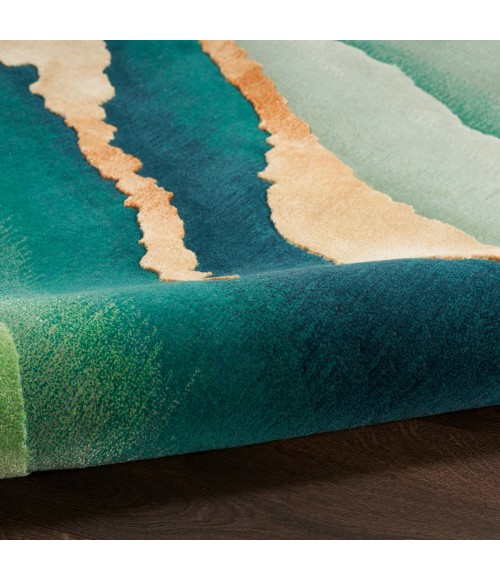 Nourison Prismatic Emerald Rug PRS30 6 ft. X 8 ft. Rect. - Rugs Town Nourison Prismatic Emerald PRS30 6 ft. X 8 ft. Rect. Rug