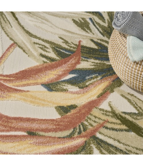 Nourison Aloha Ivory Green ALH43 9 ft. X 12 ft. Rect. Rug