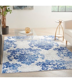 Nourison Whimsicle - Whs11 Ivory Navy Area Rug 6 ft. X 9 ft. Rectangle