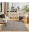 Nourison Washable Solutions Grey/Mocha WSL01 6 ft. X 9 ft. Rect. Rug