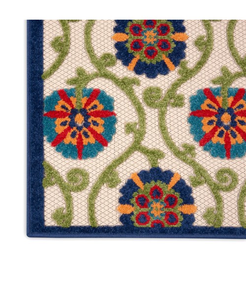 Nourison Aloha Area Rug ALH19-Blue/Multicolor