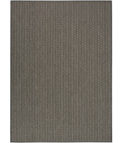 Nourison Horizon Indoor/Outdoor Charcoal HOZ02 6 ft. X 9 ft. Rect. Rug